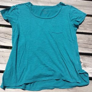 Aeropostale teal pocket tee